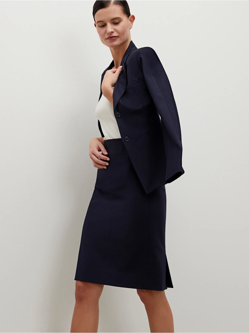 MM Lafleur Cobble Hill Skirt 4.0 - Galaxy Blue +1 Size - NWT